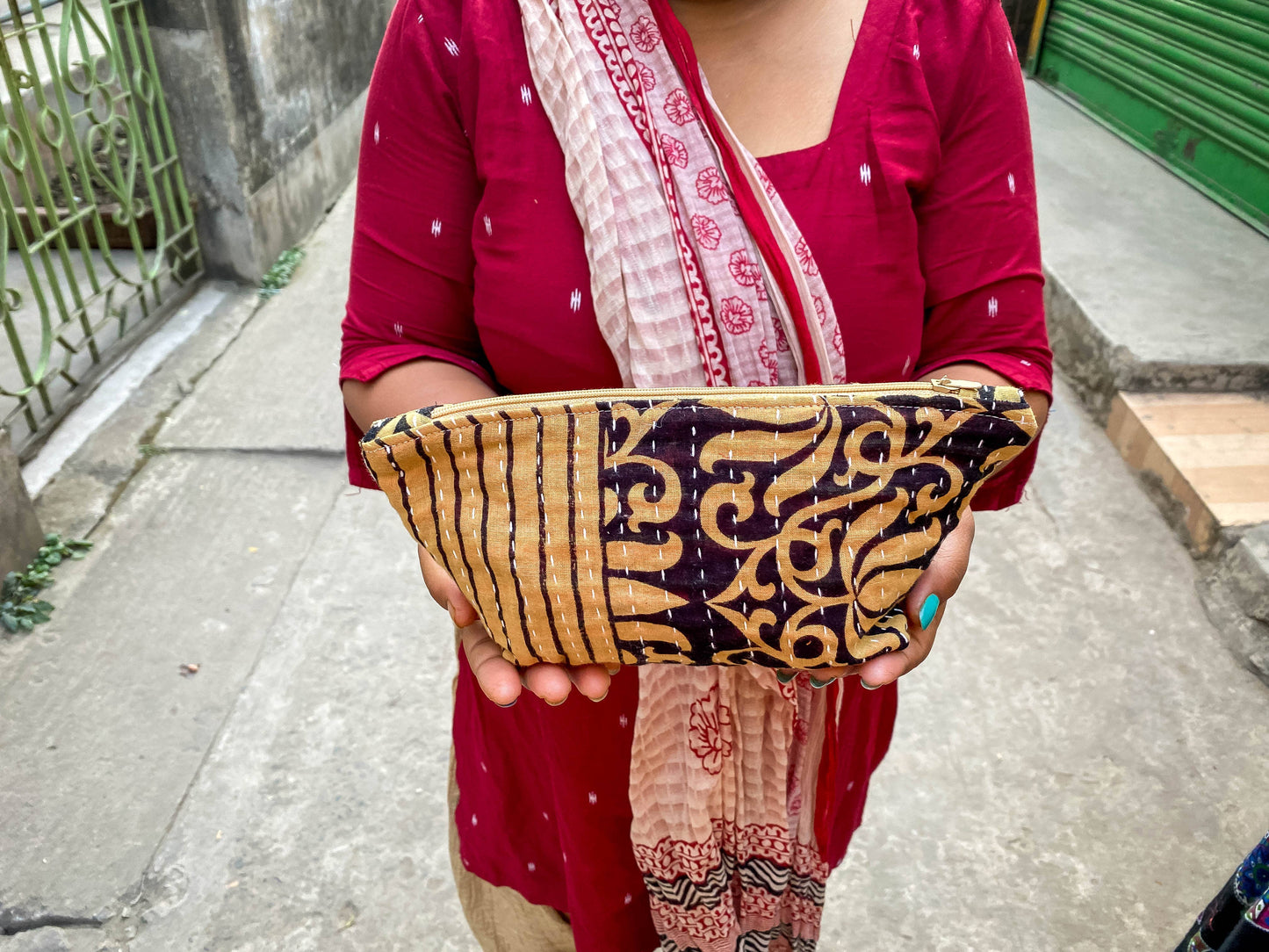 Kantha Cosmetic Bag