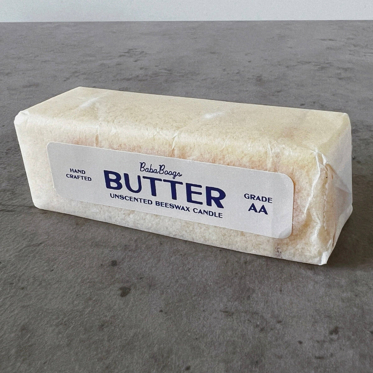 Butter Stick and Pad Beeswax Candle Duo