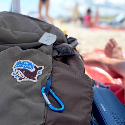 New Jersey Whale Embroidered Sew-On Patch