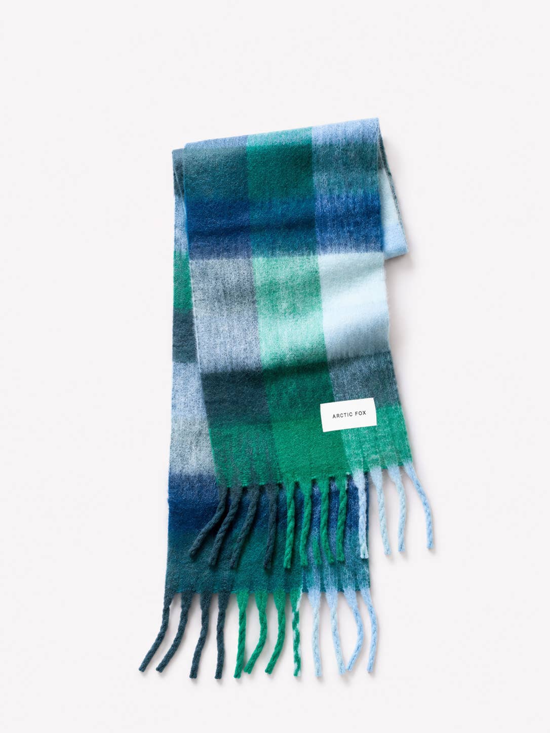 Emerald Check Reykjavik Recycled Winter Scarf