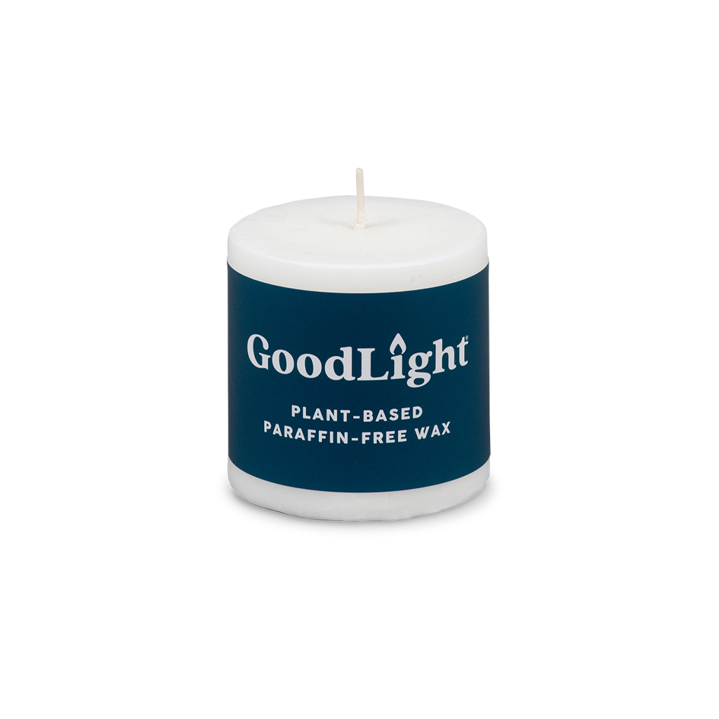 Unscented Natural Palm Wax Pillar Candles