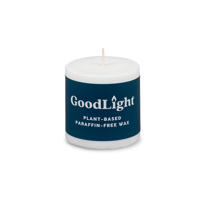 Unscented Natural Palm Wax Pillar Candles