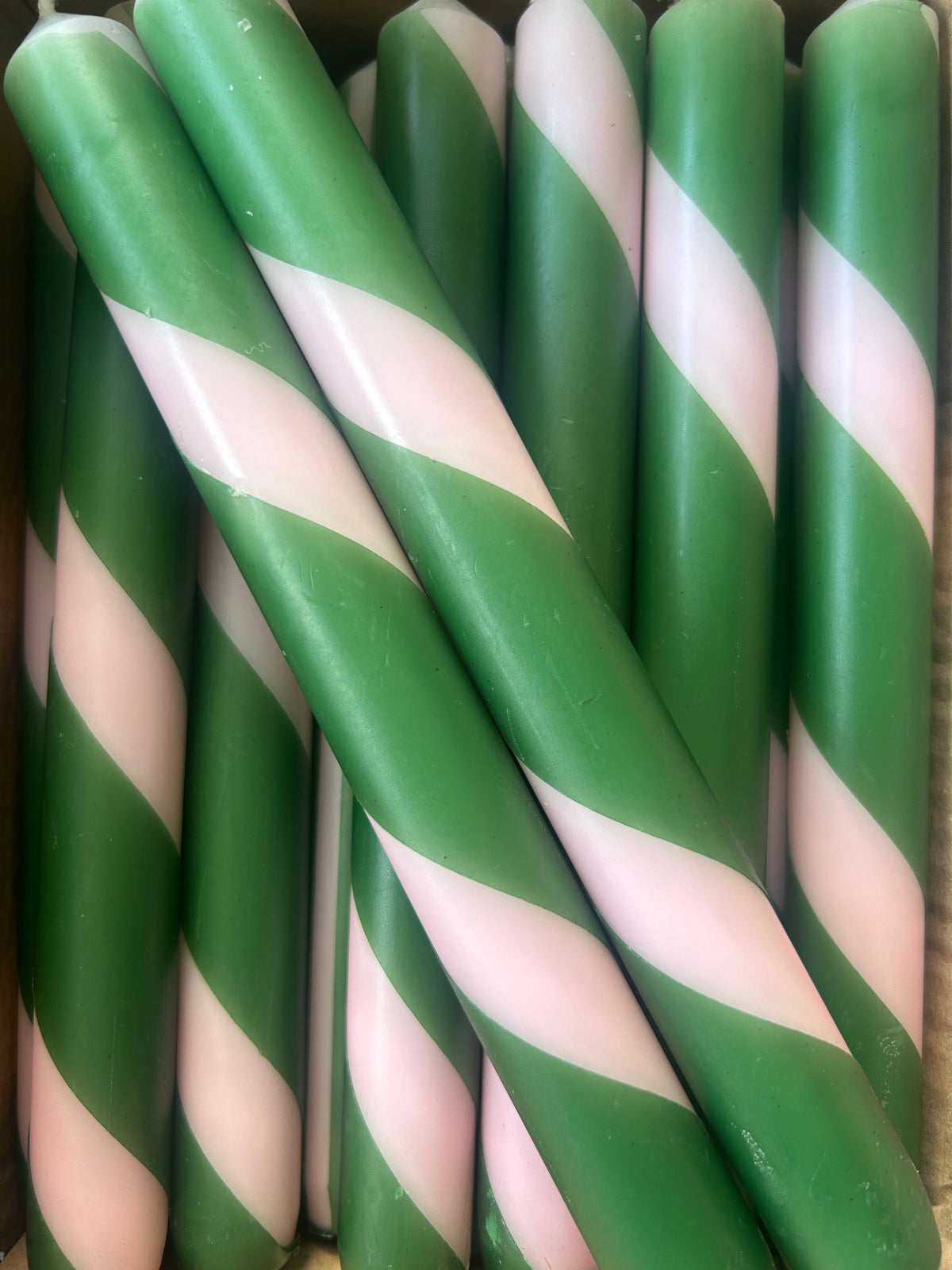 Twist Stripe Taper Candles