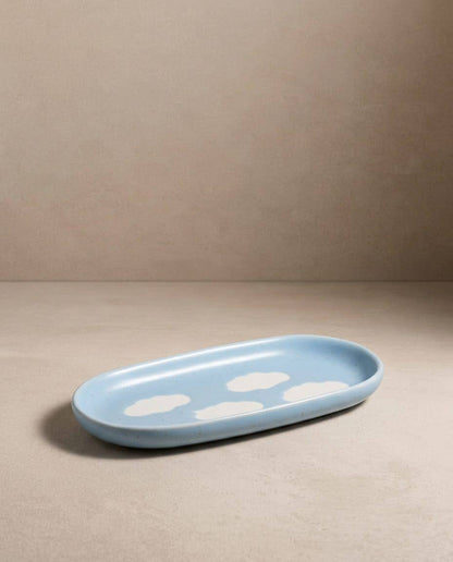 Blue Cloud Stoneware Mini Tray
