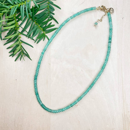 Green Aventurine Beaded Gemstone Necklace