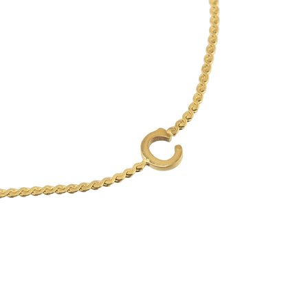 Dainty Waterproof Gold Initial Bracelet