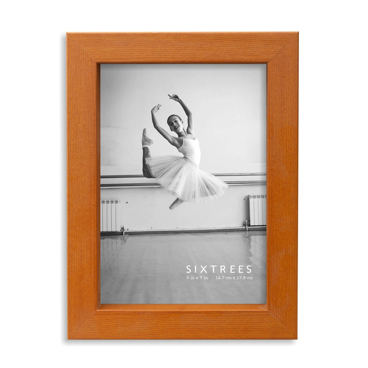 Burl Wood Finish Picture Frame with Real Glass
