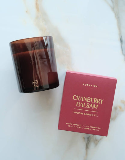 Cranberry Balsam Holiday Candle