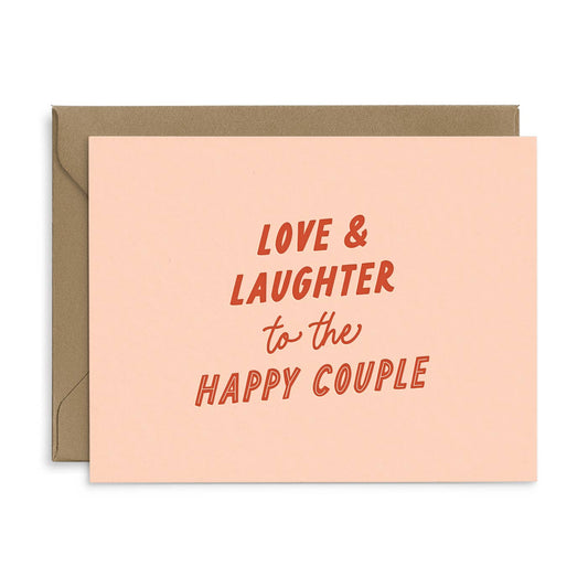 Love & Laughter Wedding Greeting Card