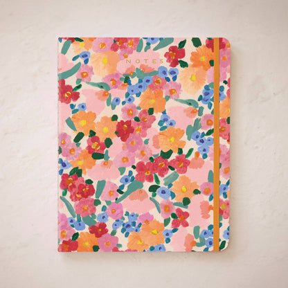 Market Flowers Foil-Stamped Lined Notebook