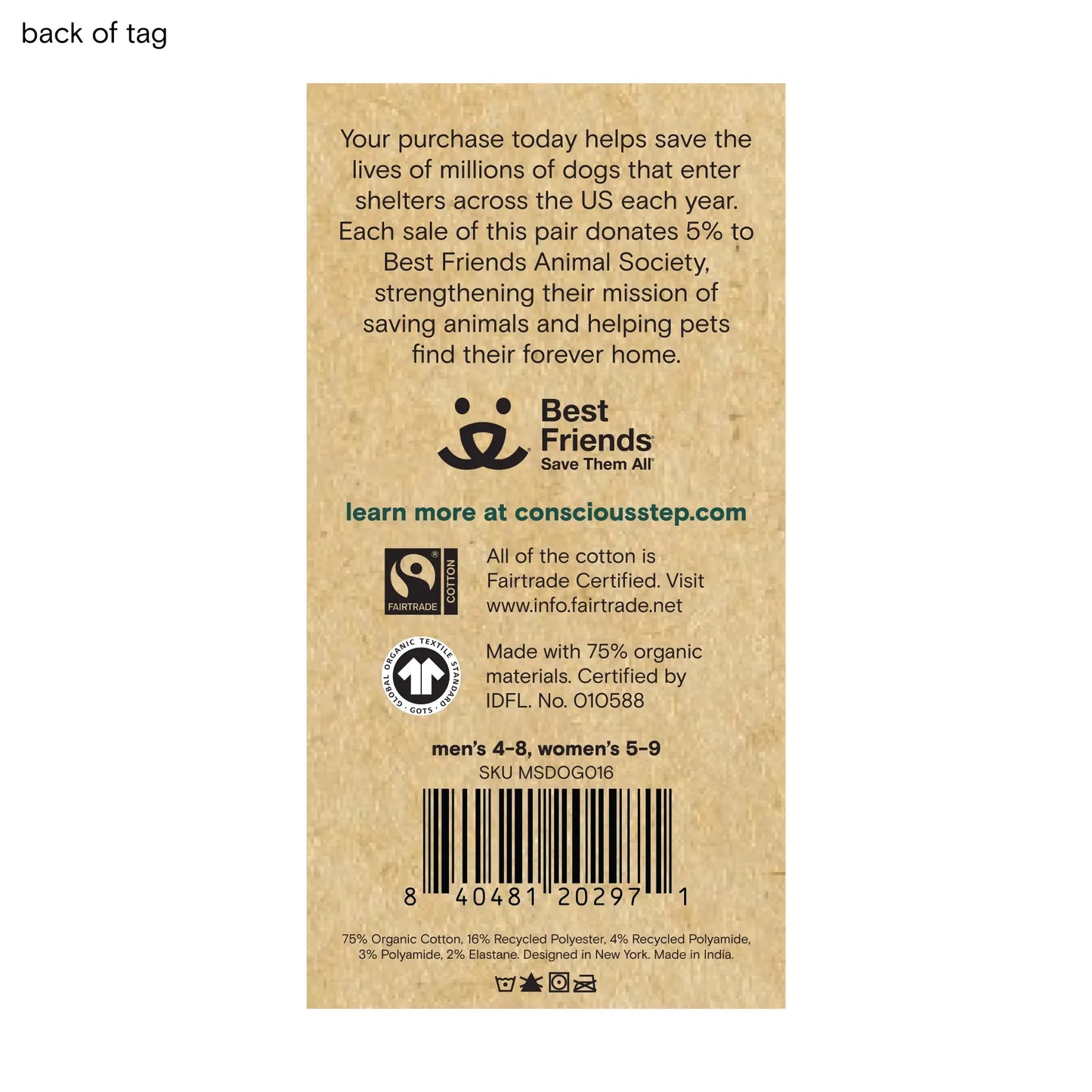 Golden Retriever Organic Cotton Socks
