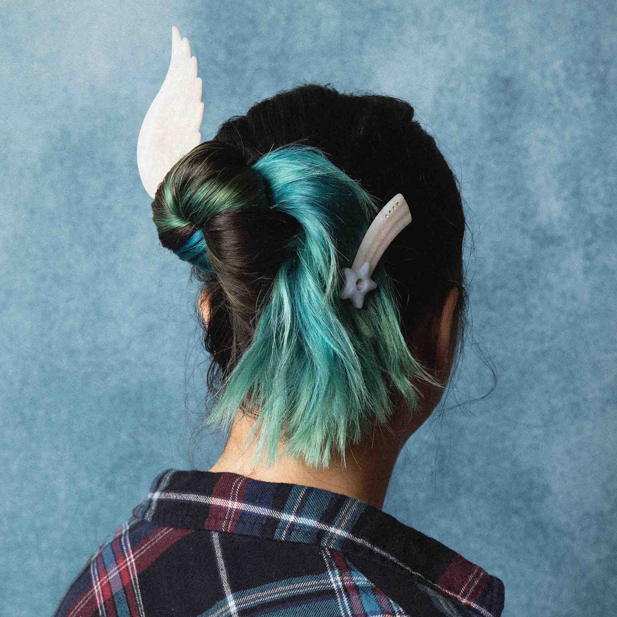 Shooting Star Photo Frame Hair Clips