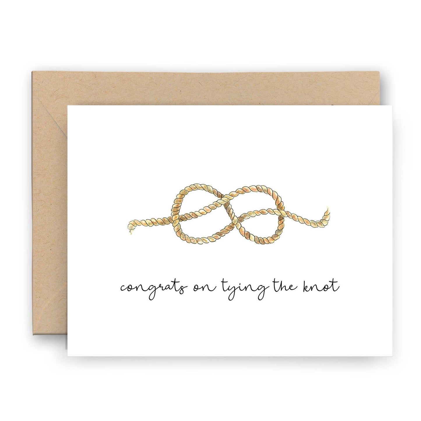 Congrats on Tying the Knot Wedding Card