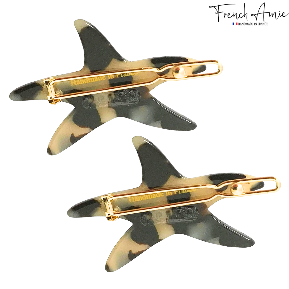 French Amie Starfish Acetate Hair Clip