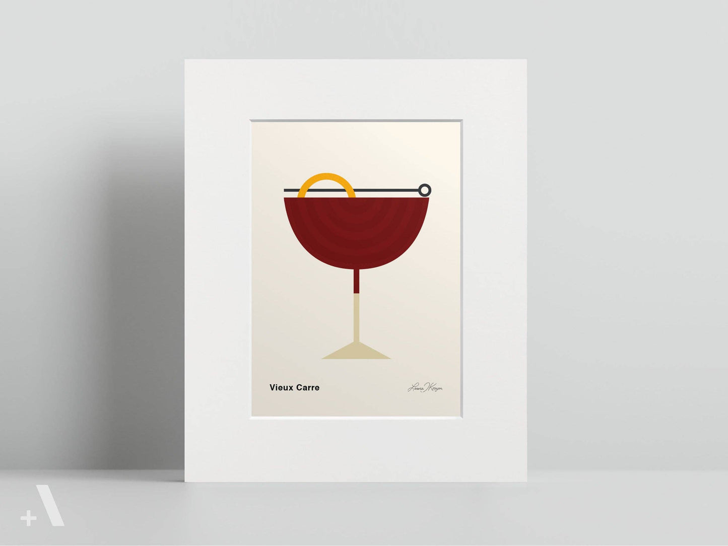 American Cocktails Illustrated Art Print