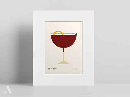 American Cocktails Illustrated Art Print