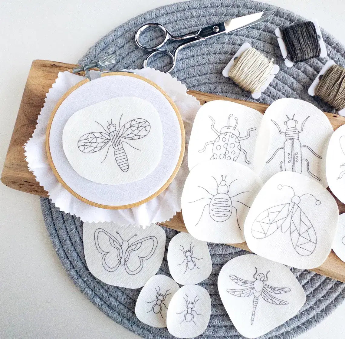 Bug and Insect Stick and Stitch Embroidery Patterns