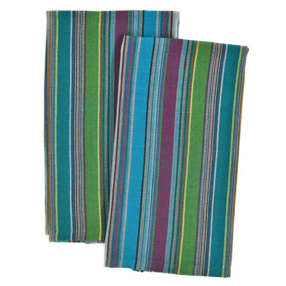 Hand Woven Guatemalan Kitchen Striped Towel Sets