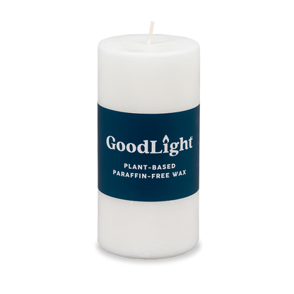 Unscented Natural Palm Wax Pillar Candles