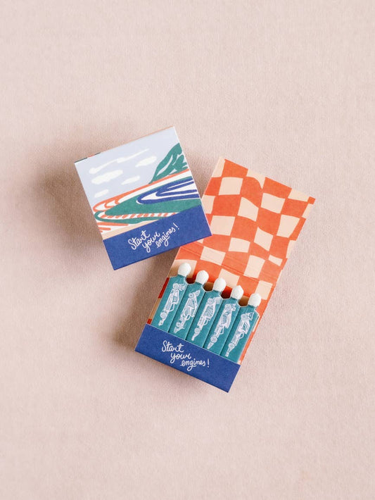 Race Car Printed Matchbook