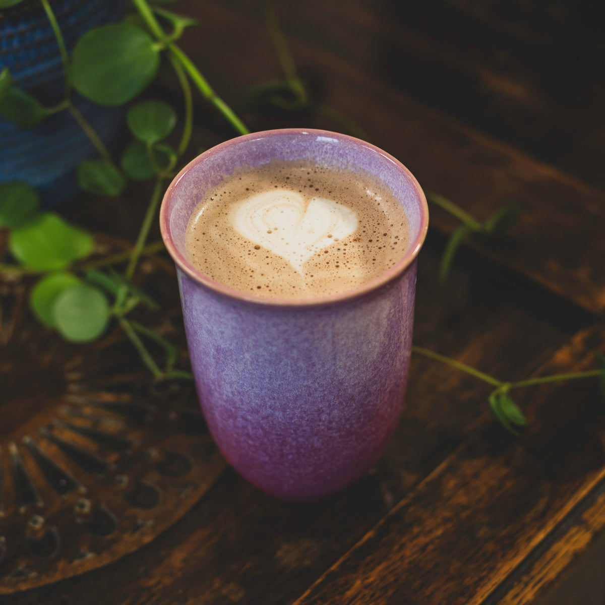 AstralBloom 12oz Ceramic Travel Mug with Lid