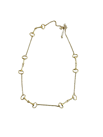 The Snaffle Equestrian Bit Long Chain Necklace