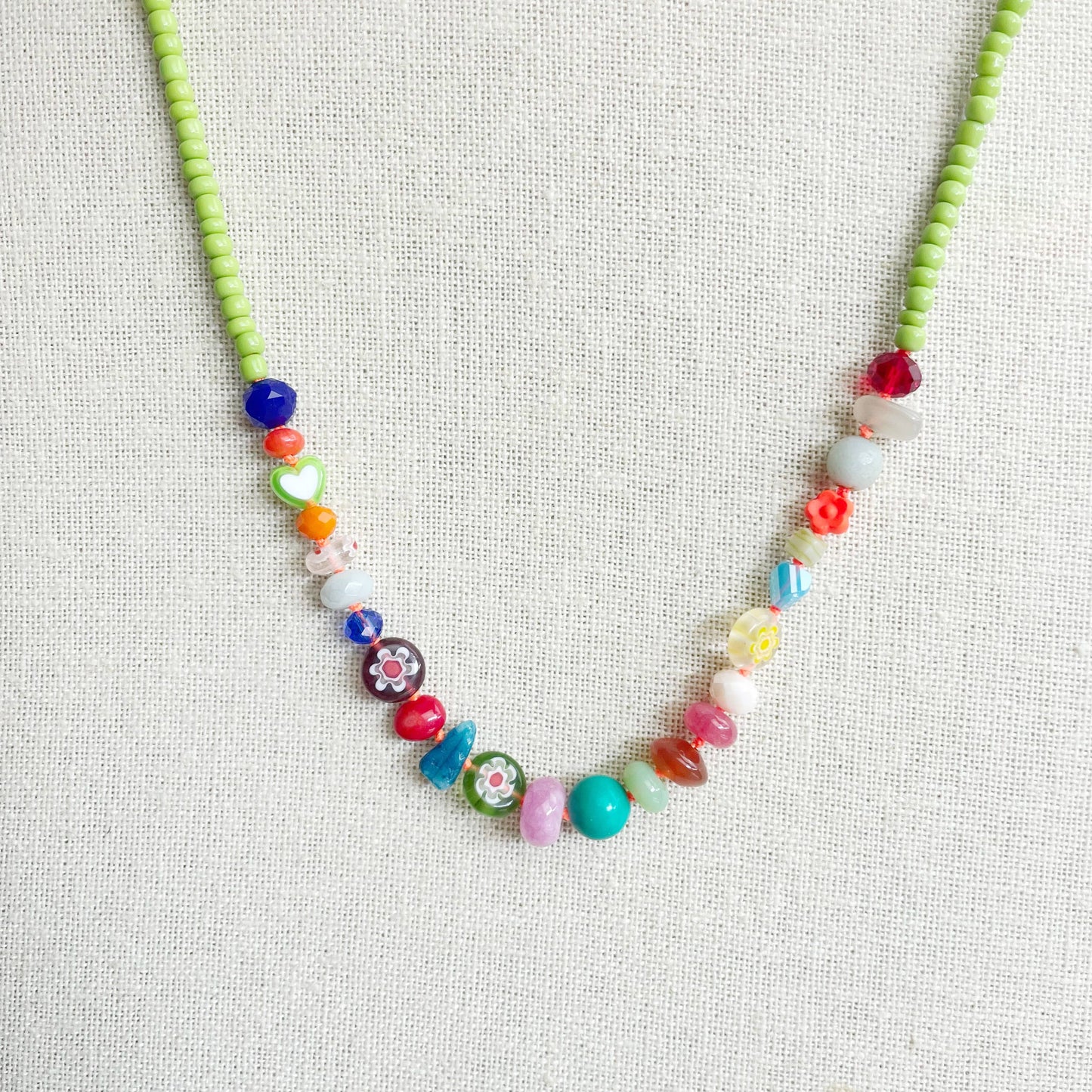 Tutti  Colorful Beaded Necklace
