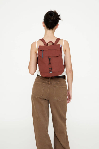 Recycled Mini Backpack, Bronze