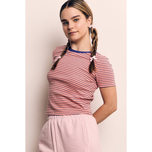 Striped Round Neck Tee