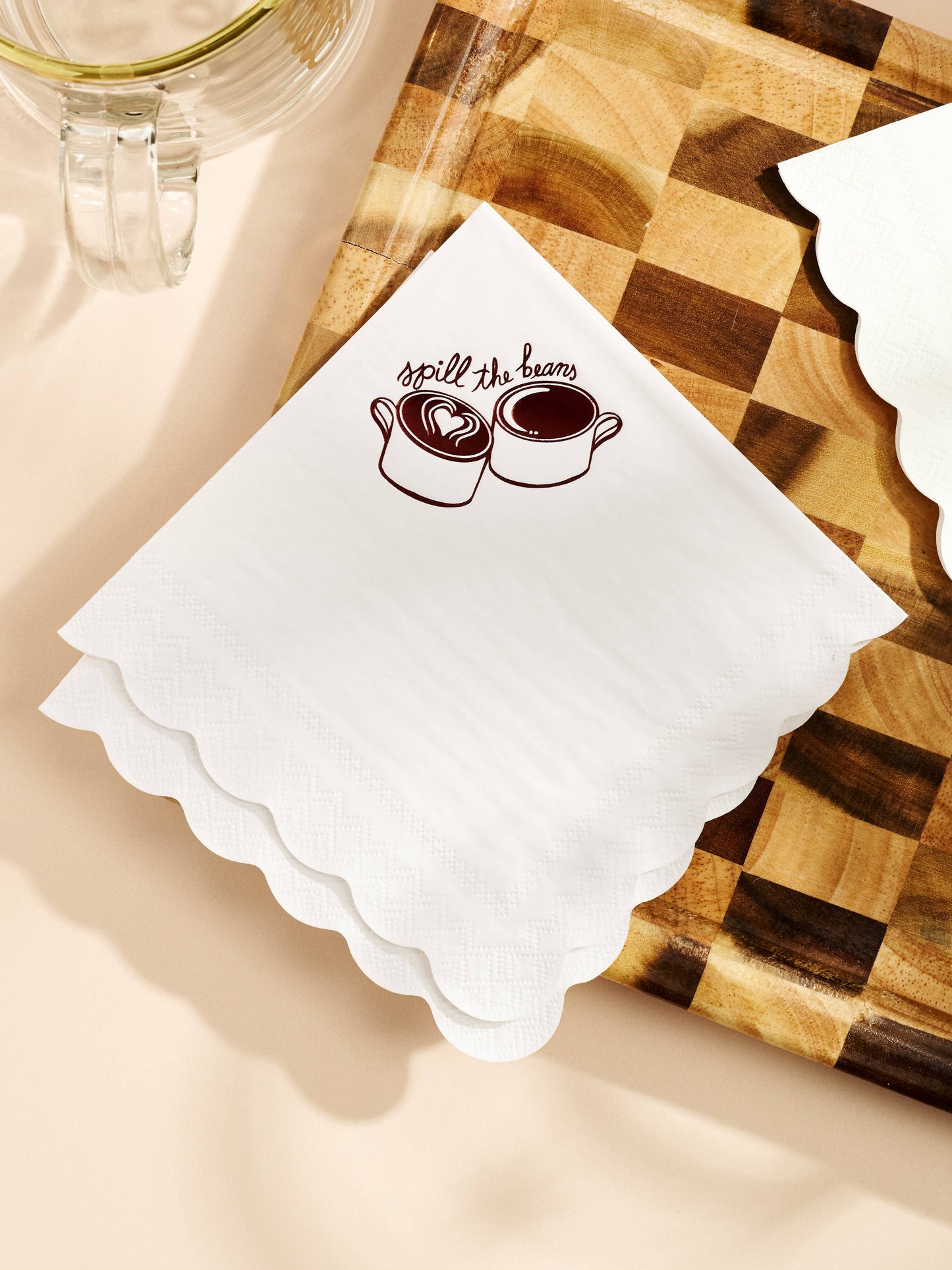 Spill the Beans Cocktail Napkins Set of 20