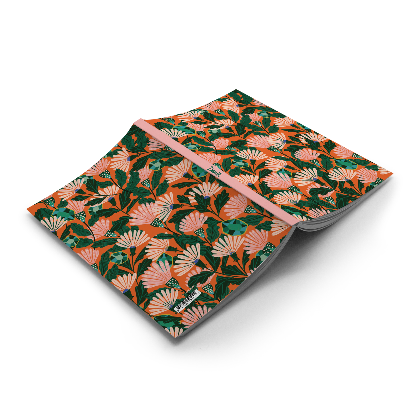 Orange Floral Notebook
