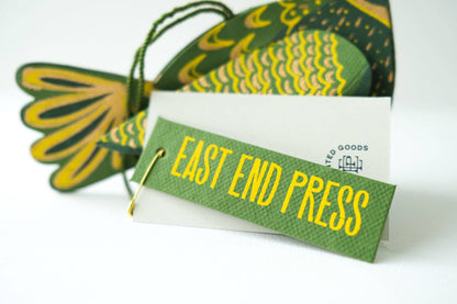 Partridge Screen Printed Paper Christmas Ornament