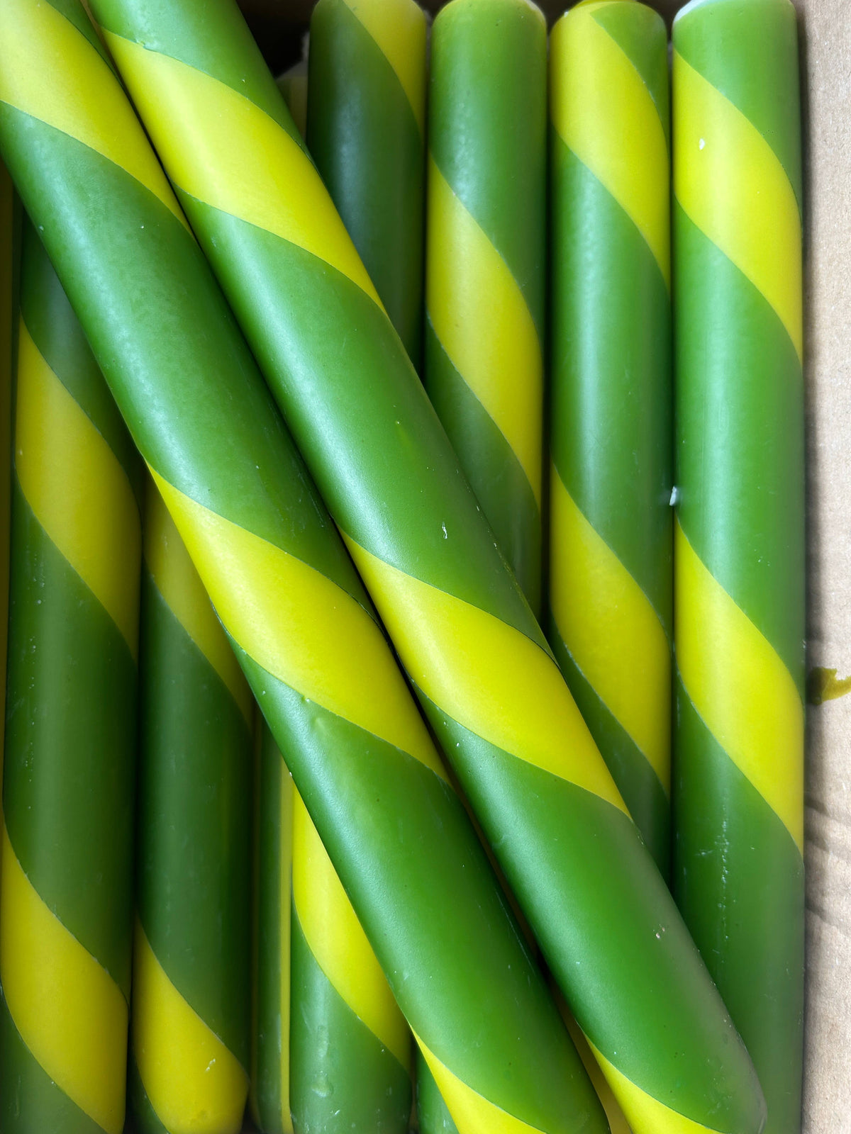 Twist Stripe Taper Candles