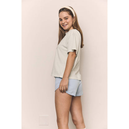 Mineral Washed Relaxed Cotton Tee