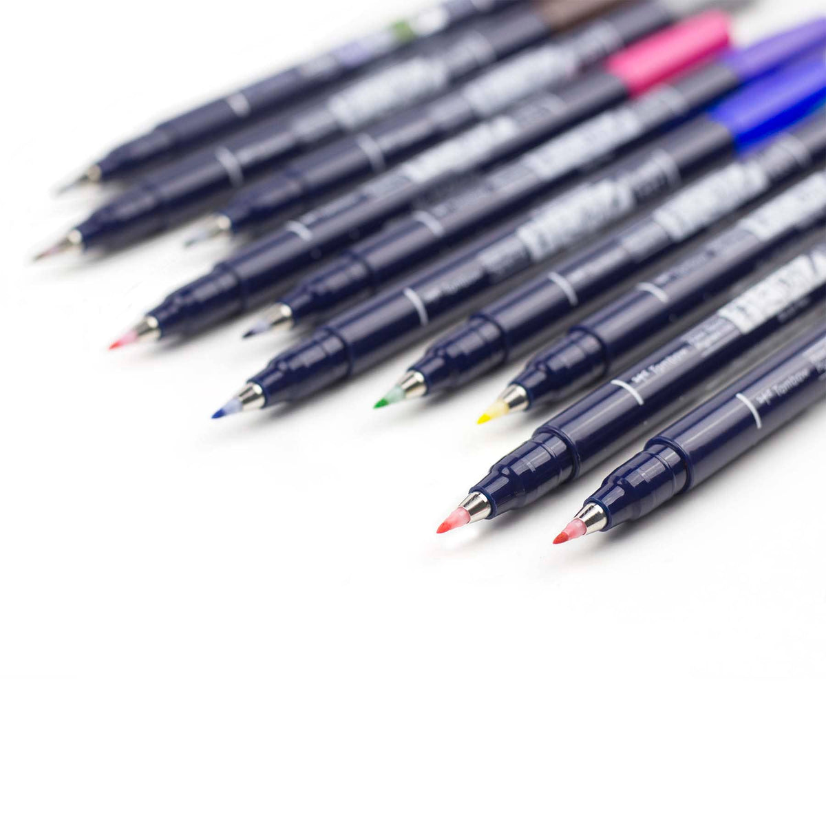 Tombow Fudenosuke Brush Pens, 10-Pack