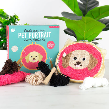 Dog Portrait Punch Needle Craft Kit
