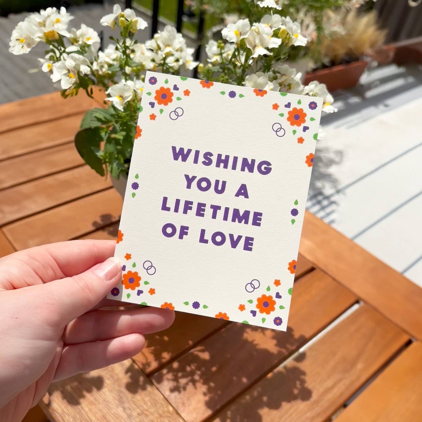 Wishing You a Lifetime of Love Greeting Card