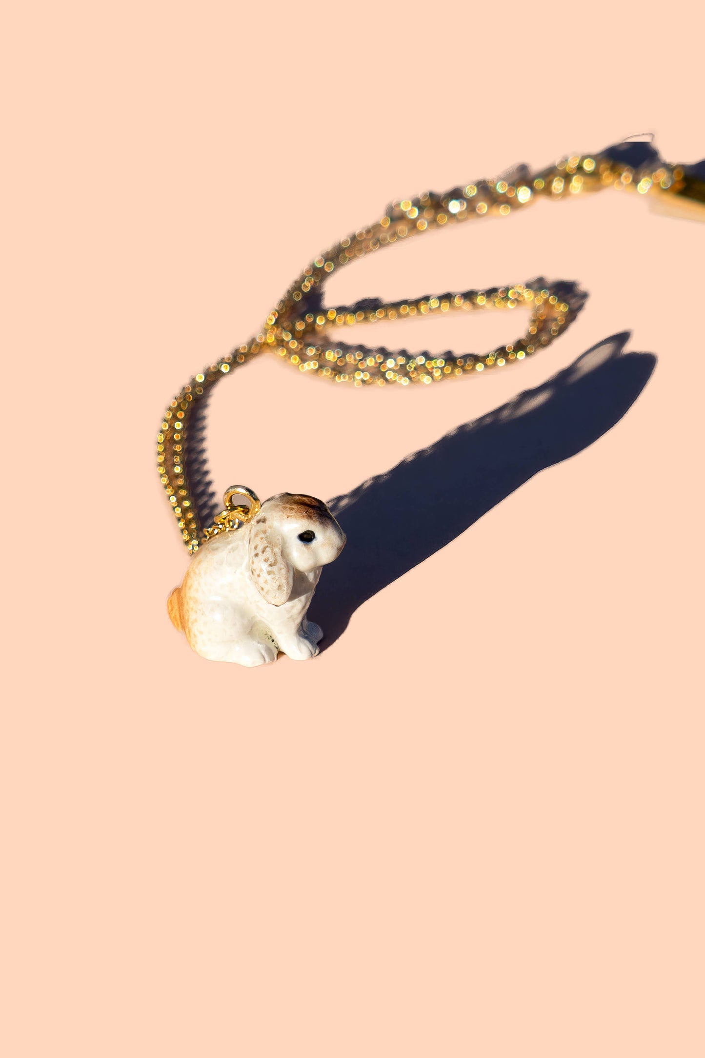 Tiny Fluff Rabbit Necklace