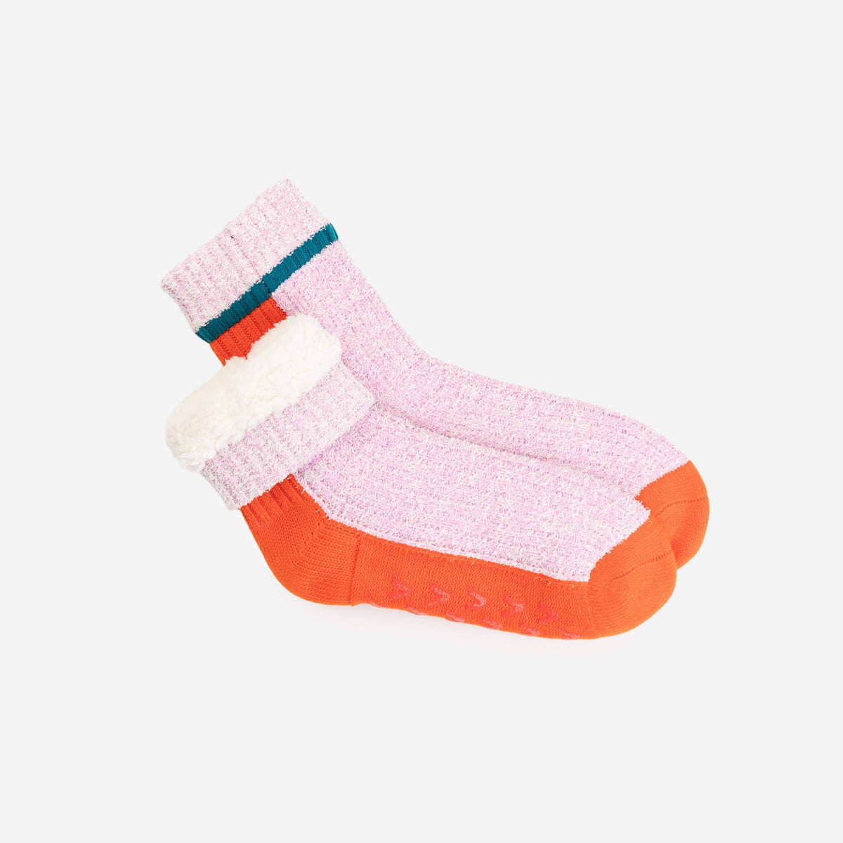 Color Ragg Fleece Lined Knit House Socks