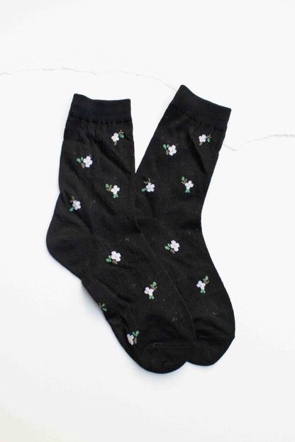 Mini Floral Cotton Socks