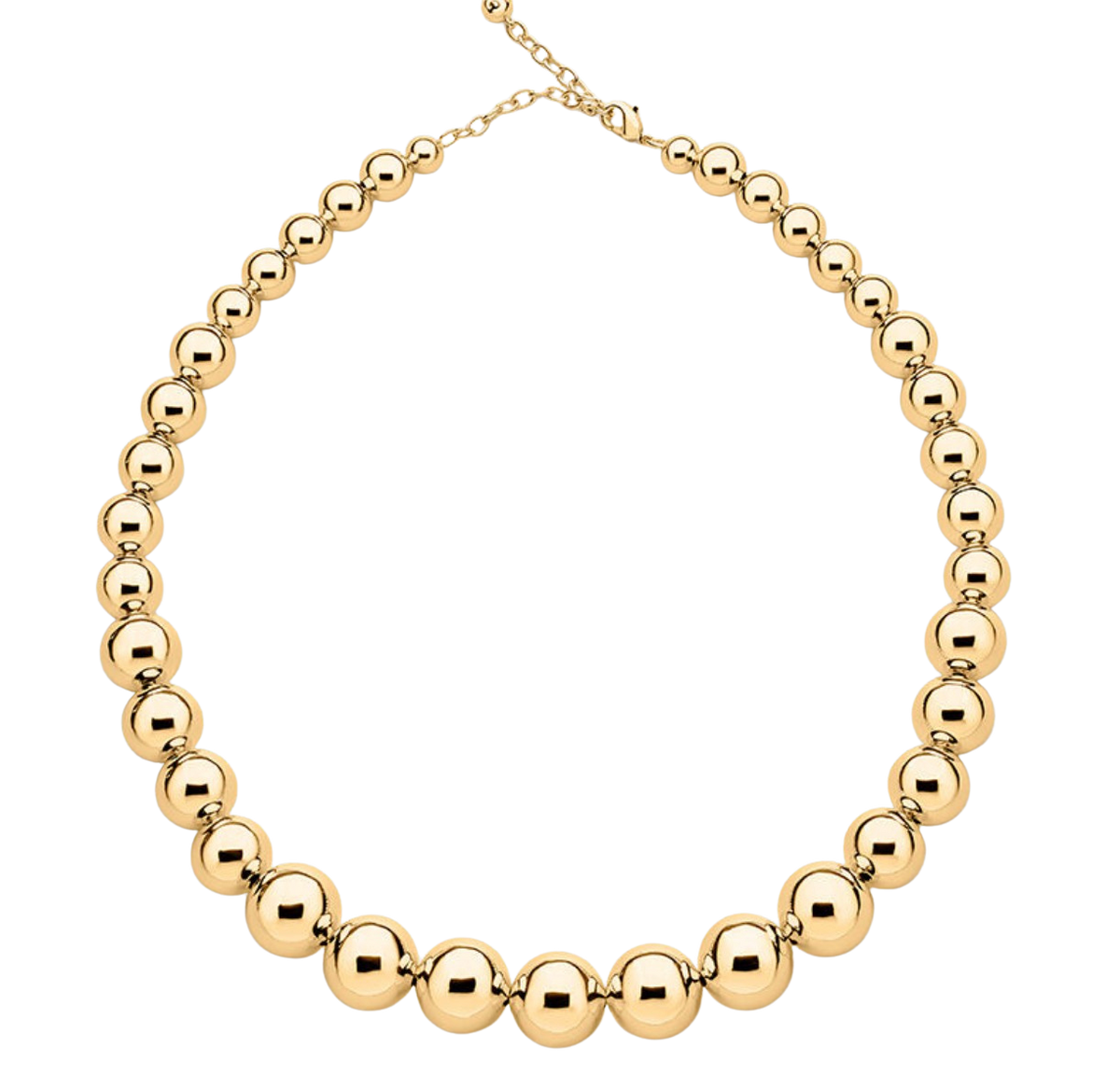 Waterproof Gold or Silver Bead Choker Necklace