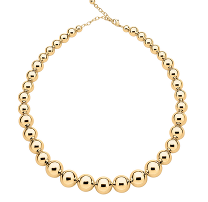 Waterproof Gold or Silver Bead Choker Necklace