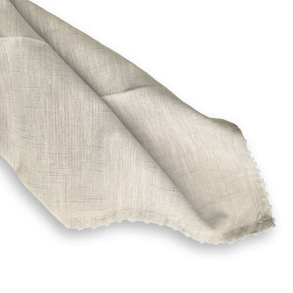 Knotted Edge Natural Cotton Napkin White Trim