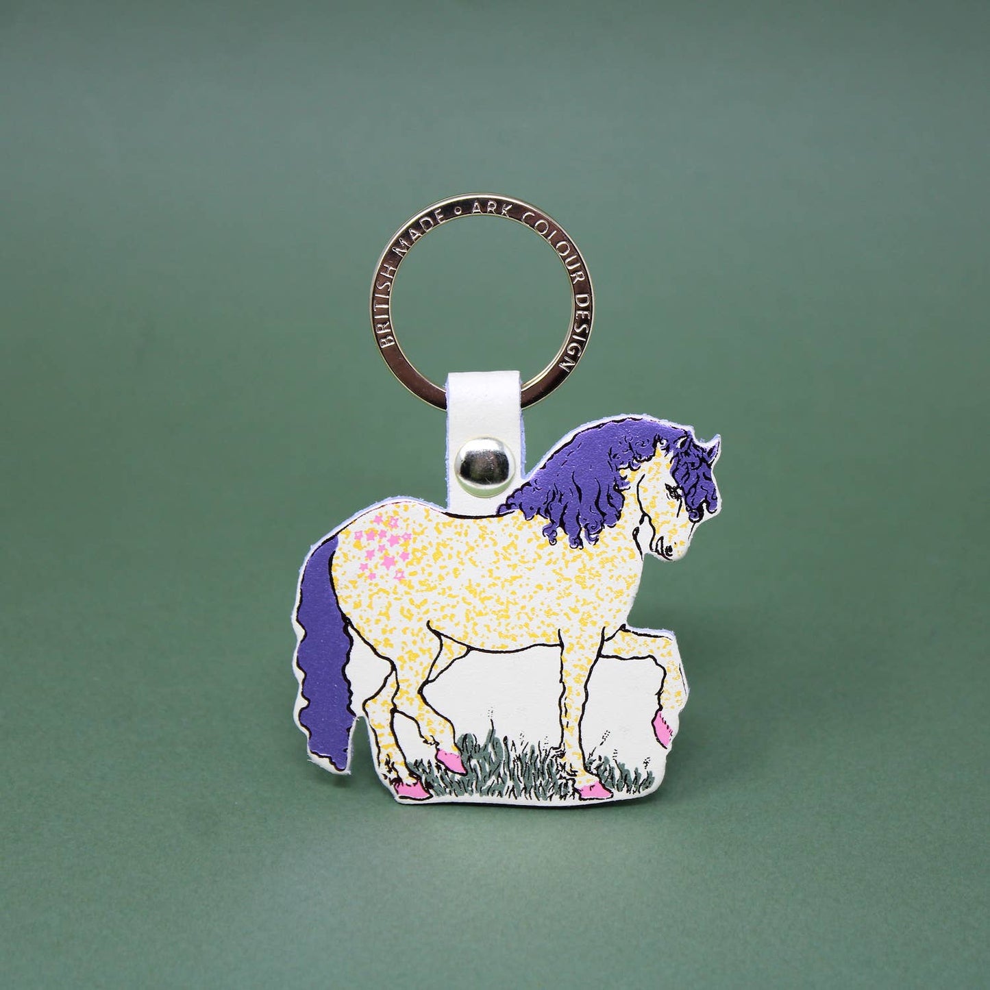 Horse Leather Keychain