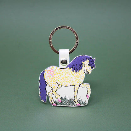 Horse Leather Keychain