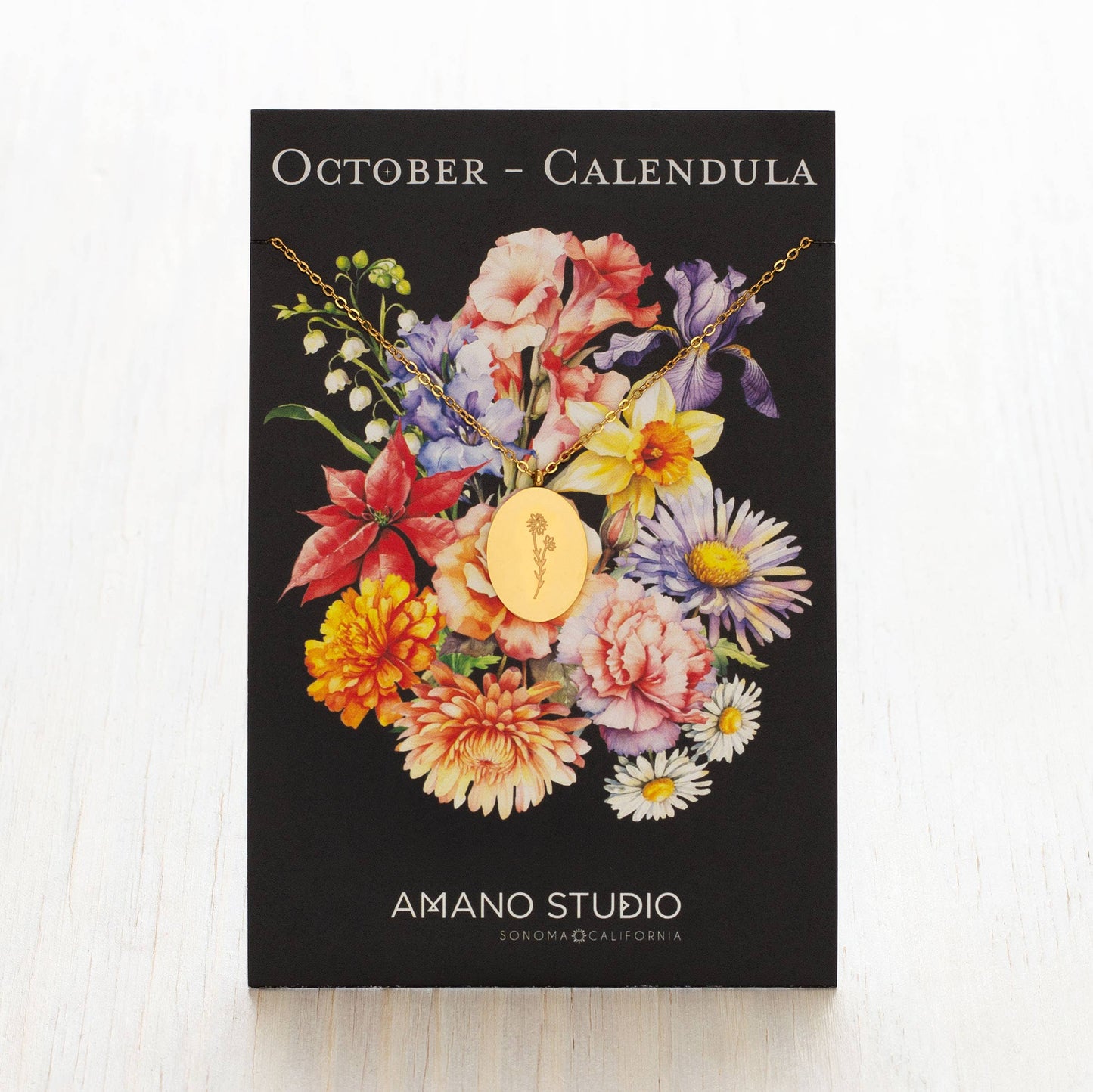 Birth Flower Necklace Series