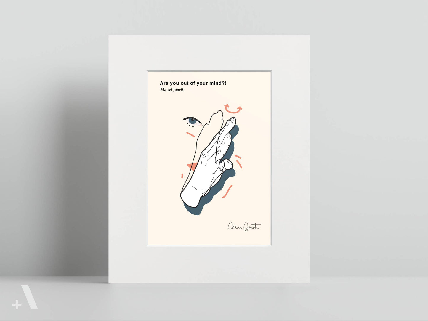 Italian Hand Gestures Illustrated Art Print