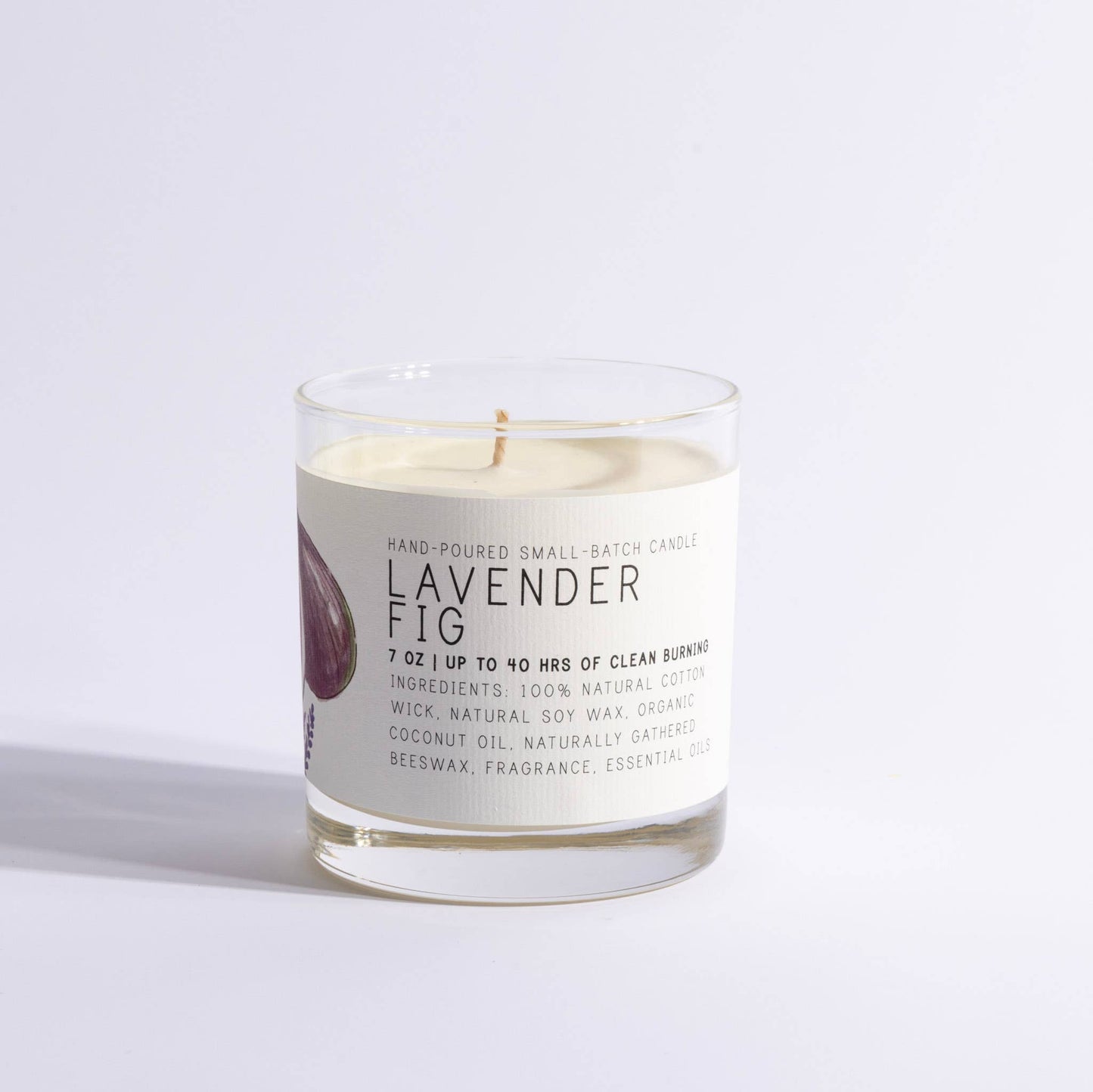 Lavender Fig - Medium Glass - Just Bee Candle