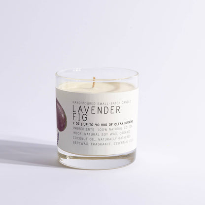 Lavender Fig - Medium Glass - Just Bee Candle
