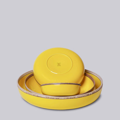 Porcelain Nesting Bowls : Yellow